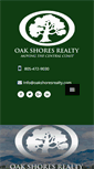 Mobile Screenshot of oakshoresrealty.com